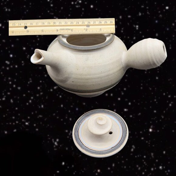 Tonala Talavera Pottery Teapot With Pianted Bird Marked Folk Art Pottery 6”T 4”W - Picture 8 of 16